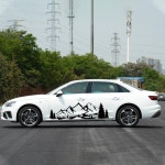 캠핑카 카라반 트레일러 스티커 대형 방수 자동차 포인트 튜닝스티커 : 다모여몰