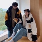 남여공용 뽀글리 후리스 겨울점퍼 플리스 집업 2컬 : 즐거운 메리비