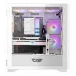 다크플래쉬 darkFlash DLX21 RGB MESH 강화유리 컴퓨터 PC 케이스 (화이트) : 마스터셀러