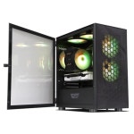 다크플래쉬 darkFlash DLM21 RGB MESH 강화유리 미들타워 컴퓨터 PC 케이스 (블랙) : 마스터셀러