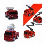 JB 119소방 미니카 4종 세트 당겼다 놓으면 전진하는 풀백 기능 자동차 sj1120 제이발전소 : 제이발전소