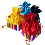 여성 색동 새해복 사각 세뱃돈 돌잔치 복주머니 : 옷자락 OSJARAK