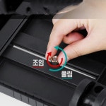 사이즈조절 이동바퀴 PC 받침대 본체 거치이동식 2중나사 360도 회전 : 제니스마트111