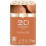 코디 고창황토 오리지널 천연펄프 3겹 화장지 25m 30롤 1팩 one option : 아인아이니