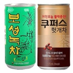 보성녹차 헛개차 헛개녹차 175ml+쿠퍼스 175ml 60캔구성 녹차 : 수앤서마켓2