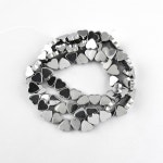 헤마타이트 미니 하트 가로통과 실버(약6mm) (10개)원석비즈 팔찌재료 g2308-03 : 디어데코 스토어