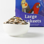 앵무새 모이 델리네이처 중소형앵무 혼합알곡 1kg 모란 왕관 코뉴어 : 아가새농장