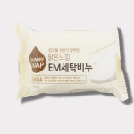 EM 세탁 비누 아기옷 속옷 찌든때 빨래비누 생분해성 쌀뜰물 베이킹소다 250g : 하이우리마트
