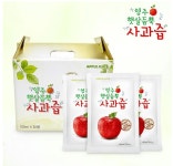 사과주스 착즙과일즙 경북영주햇살듬뿍 100ml 30포/50포/100포 : 오뉴스샵