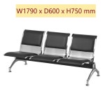 면접장 대기인원 긴 대기의자 3인용 팔걸이없는 등받이 장의자 성당 벤치 로비 병원 약국 : 비앤필즈