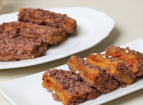 호박듬뿍 진한호박고지 찰 시루떡 1kg(8ea) : 황금시루