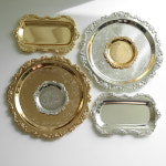 유럽풍 앤틱 트레이 1. 골드 원형(소) : 데일리오브젝트