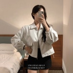 투웨이집업레더 jacket : 세컨드세컨