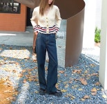 애니율 여성 봄 가을 브이넥 꽈베기 니트 가디건 G5919 : 애니율