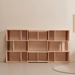 원목 1단 2칸 낮은 거실책장 북선반 미니 서재책꽂이 만화책수납 : 달부리빙