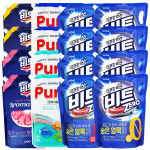 비트 2L x 4개 대용량 액체세제 리필 퍼실 퓨리핏 실내건조 : 지누지누