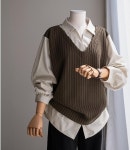 베스트 레이어링 배색 셔츠[티셔츠CZX45] : annanplus