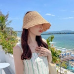 마독 돌돌이 썬캡 7colors 여름모자 햇빛차단 라탄썬캡 : 아름하니