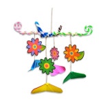 5인세트 어린이집 유아만들기 색종이놀이 모빌만들기 복지관 인재교육 재료 : 행복의 주문