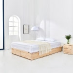 가구산책 엘다 편백 무헤드 서랍침대 SS 매트미포함 H3726 : 제이에스스토아