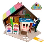 유아미술놀이키트 유아만들기 3D목공 우리가족 행복밥상만들기 창작교실 : 행복의 주문