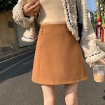 애니율 여성 가을 겨울 A라인 모직 스커트 G6171 : 애니율