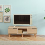 가구샘 1단 거실장 1200 H5943 거실수납장 티비다이 장식장 수납함 미니서랍장 티비장 : 머니3레드