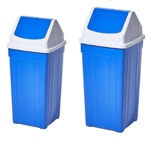 60리터 파란 영업용 쓰레기통 업소용 주유소 약국 휴지통 : 네번째나무