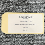 [더팩토리](당일) [THOM BROWNE] 23FW 톰브라운 바케타 레더 그로그랭 루프 클래식 벨트 / 내추럴 (MCX039A L0044 255) : 논현 더팩토리... 