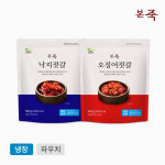 [본죽] 오징어젓갈 130g 2팩 + 낙지젓갈 130g 2팩 : 본죽 공식몰      본몰