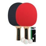 도닉 탁구채 탁구공 세트 스포츠 라켓 2인 연습용 탁구 채 라켓 공 세트 2인 스포츠 연습 용 동호회 : 제이엠스토어77