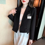 애니율 여성 봄 가을 숄카라 숏 자켓 G6354 : 애니율