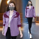 애니율 여성 봄 가을 바람막이 후드 점퍼 G6375 : 애니율