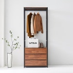 드레스룸 옷방 모던 시스템 모듈 조합형 3단 서랍 행거 800 튼튼한 옷걸이 : IVY퍼니처