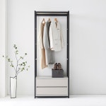 드레스룸 옷방 모던 시스템 모듈 조합형 2단 서랍 행거 800 의류 간편한 : IVY퍼니처