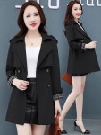 애니율 여성 봄 가을 숄카라 하프 트렌치 코트 G6385 : 애니율