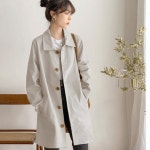 애니율 여성 봄 가을 캐주얼 폴로넥 코트 G6383 : 애니율