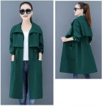 애니율 여성 봄 가을 허리 스트링 코트 G6386 : 애니율