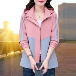애니율 여성 봄 가을 빅사이즈 바람막이 점퍼 G6396 : 애니율