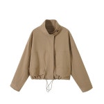 애니율 여성 봄 가을 바람막이 오버핏 숏 점퍼 G6391 : 애니율