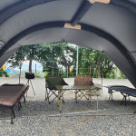 위켄트립 블랙코팅 립스탑 드래곤 에어타프 지퍼형 스크린 타프쉘 쉘터 : 위켄트립