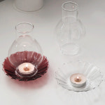 투웨이 티라이트 램프 캔들 홀더 미니 트레이 버건디 : 데일리오브젝트