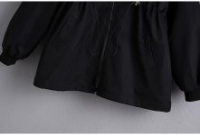 애니율 여성 봄 가을 허리 스트링 스팽글 점퍼 G6399 : 애니율