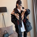 애니율 여성 봄 가을 허리 스트링 후드 점퍼 G6404 : 애니율