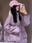 애니율 여성 봄 가을 오버핏 바람막이 점퍼 G6409 : 애니율