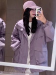 애니율 여성 봄 가을 오버핏 바람막이 점퍼 G6409 : 애니율
