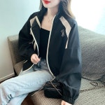 애니율 여성 봄 가을 캐주얼 바람막이 집업 점퍼 G6412 : 애니율