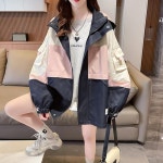 애니율 여성 봄 가을 캐주얼 오버핏 후드 점퍼 G6416 : 애니율