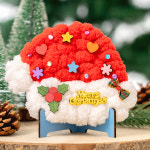 클레이피아 크리스마스 겨울 리스 위빙아트 액자 만들기 장식 인테리어 소품 양 미술활동 : 클레이피아