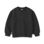 무인양품 일본 MUJI 이중짜임 맨투맨 (키즈) - 블랙 396505 : 주울